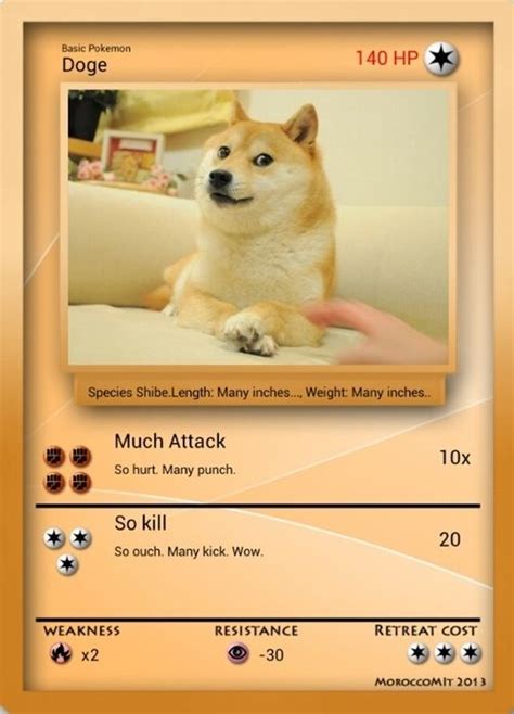 Pokeshibe Pokemon Funny Doge Meme Doge