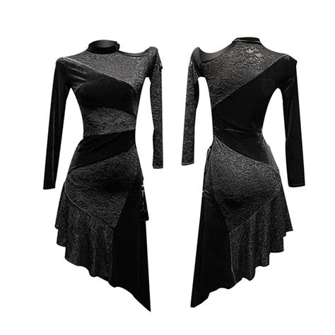 2020 Velvet Latin Dress Sexy Dance Wear Tango Dress Dance Clothing