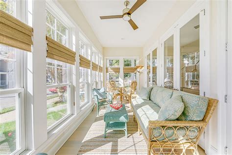 Large Porch With Windows Turned Into An Elegant Sunroom Decoist