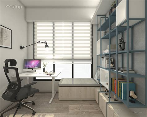 Contemporary Minimalistic Study Room Condominium Design Ideas And Photos