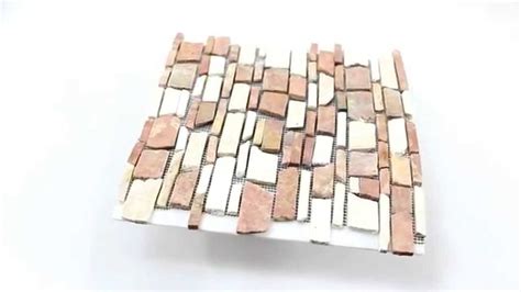 Unsere duschplatten (aus epoxidharz) gibt es in unterschiedlichen designs. Marmor Fliesen Naturstein Brick Mosaik Biancone Rosso - YouTube