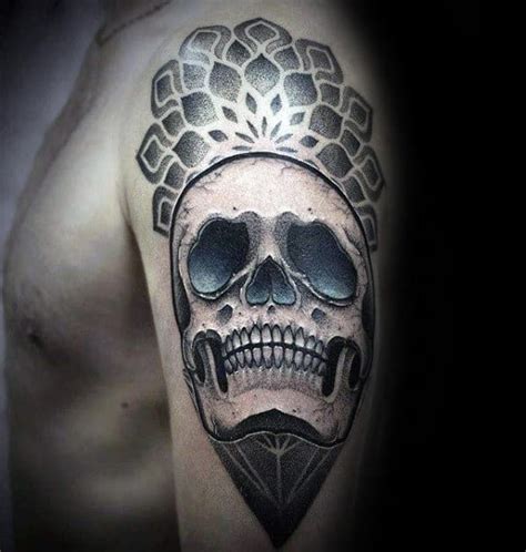 50 3d Skull Tattoo Designs For Men Cool Cranium Ink Ideas Skull