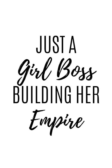 Just A Girl Boss Building Her Empire Inspirational Art Print Girlboss