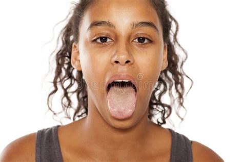 336 Girl Tongue Out Mouth Open Stock Photos Free Royalty Free Stock