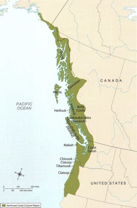 Geography Northwest Coast First Nations