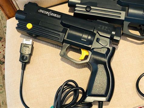 Sega Saturn Light Gun Virtua Cop 1 And 2 Video Games On Carousell