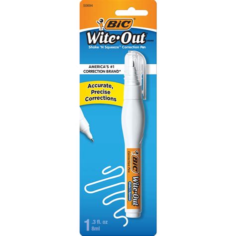Mua Bic Wite Out Brand Shake N Squeeze Correction Pen 8 Ml Correction