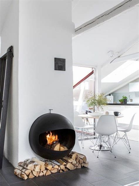 35 Cool Scandinavian Fireplace Design Ideas To Amaze Your Guests