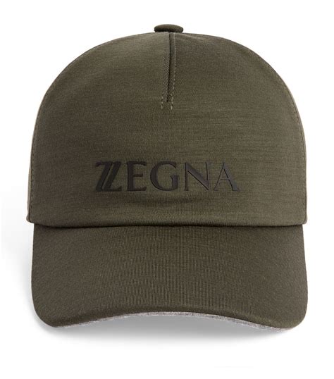 Zegna Green Logo Baseball Cap Harrods Uk