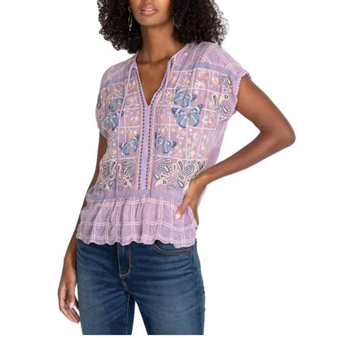 Paise Womens Blouse By Johnny Was