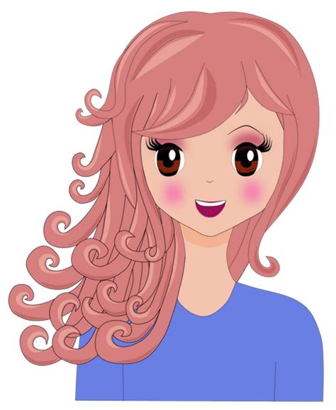Download High Quality Girl Clipart Long Hair Transparent Png Images