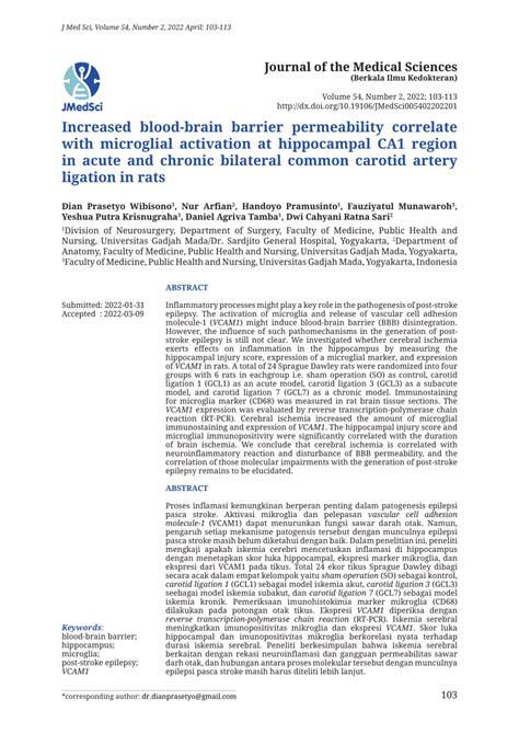 Pdf Increased Blood Brain Barrier Permeability Correlate With