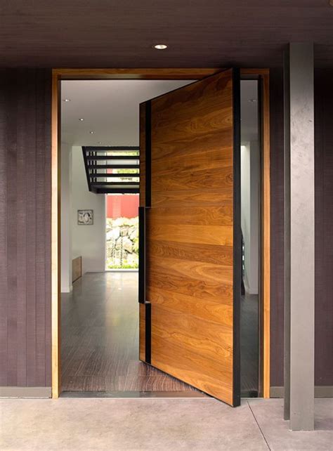 18 Contemporary Front Door Design Konsep Terkini