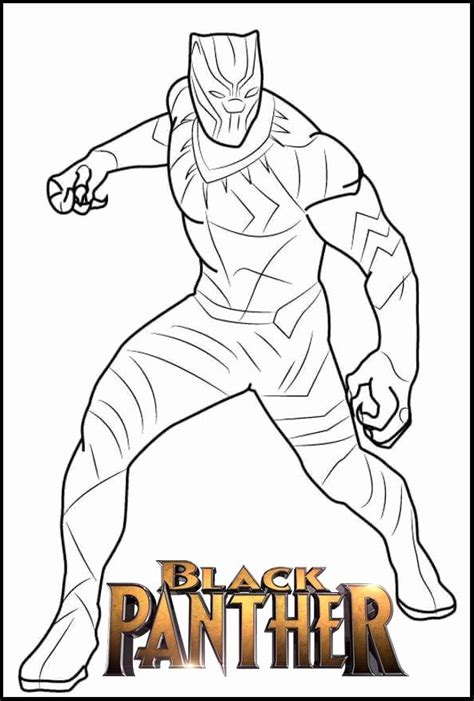 34 Black Panther Coloring Pages Background Color Pages Collection