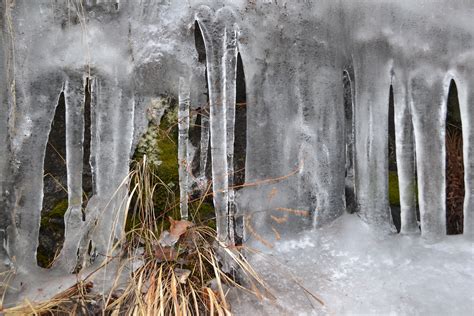 Free Images Waterfall Snow Cold Frost Formation Ice Weather