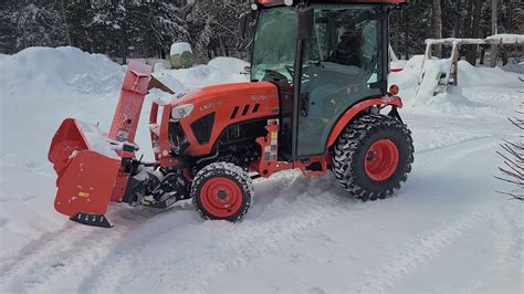 Backyard Cleanup With Kubota Lx2610 And Lx2963 Snow Blower 2202021