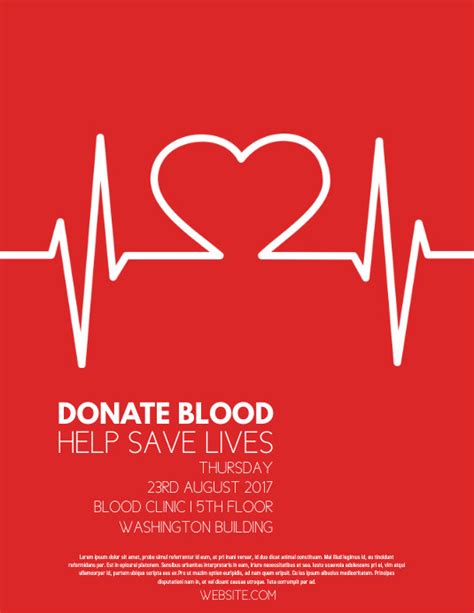 Blood Donation Flyer Template Free Download