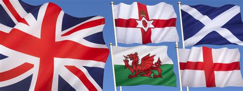 England scotland northern ireland wales. Flags Of The United Kingdom Of Great Britain Stock Photo ...
