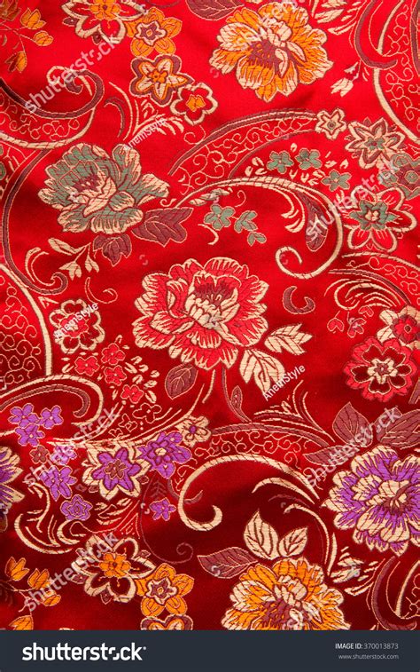 Traditional Chinese Floral Print Pattern On Stock Photo Edit Now