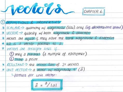 A As Level Aqa Maths Chapter 6 Vectors Teaching Resources