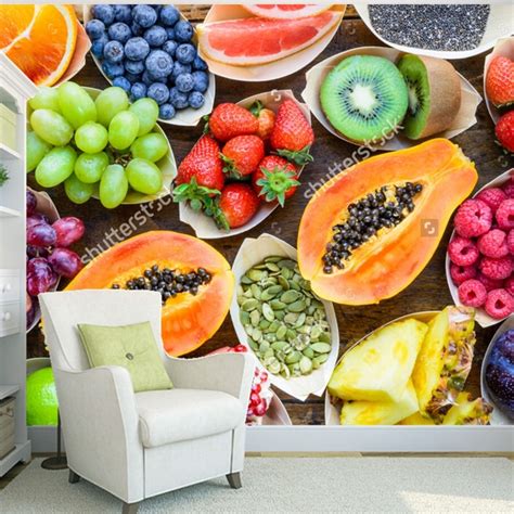Here you can explore hq mural transparent illustrations, icons and clipart with filter setting like size polish your personal project or design with these mural transparent png images, make it even more. Fruit wallpaper,Fruits, berries, nuts, seeds top view on wood,3D photo mural for kitchen store ...
