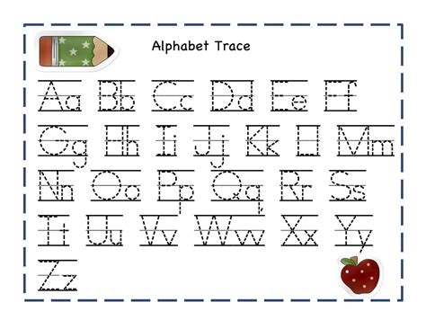 Trace Letters Worksheets Activity Shelter