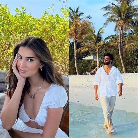 love in maldives tara sutaria and aadar jain give romantic vacation twinning goals in white