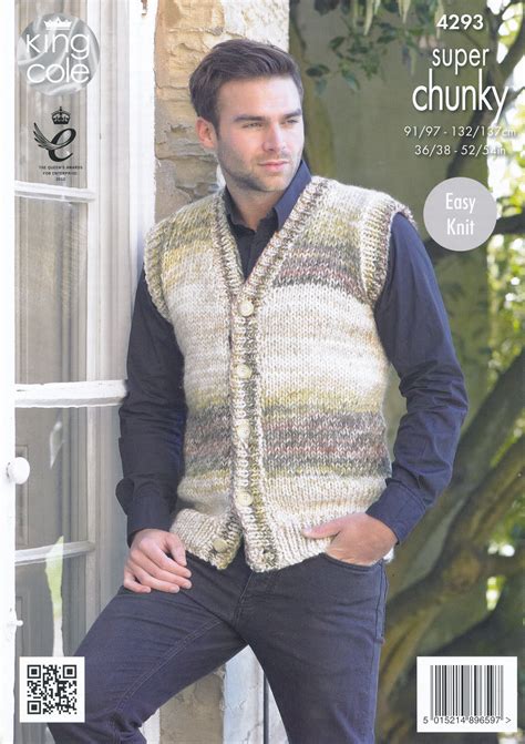 This beautiful jumper is from 1928, published in leach's six penny. King Cole Mens Super Chunky Knitting Pattern Easy Knit ...