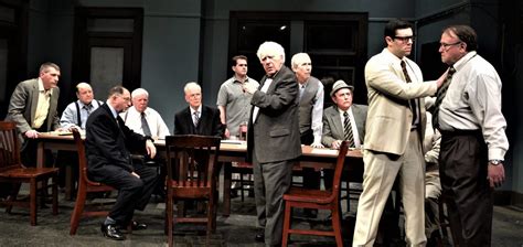 Twelve men must decide the fate of one when one juror objects to the jury's decision. Theater Review: A powerful and thought-provoking '12 Angry ...