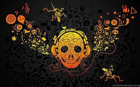 Skull With Headphones Wallpapers Top Free Skull With Headphones