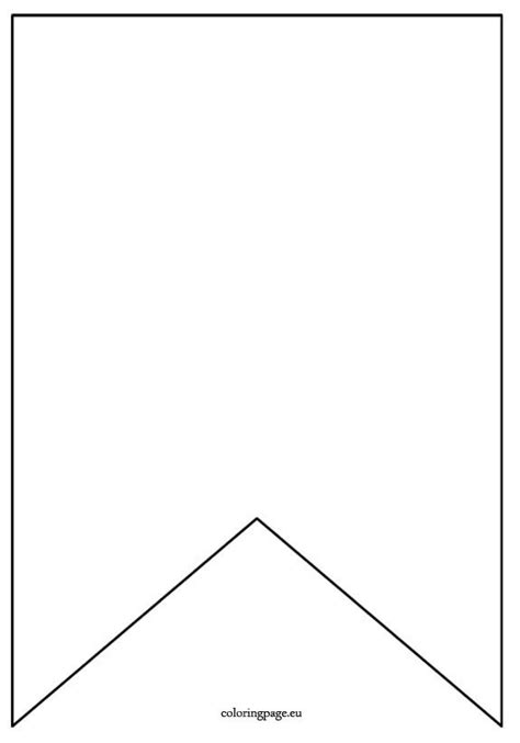 I printed mine on cream colored card stock. Flag banner template | Coloring Page | Moldes de ...
