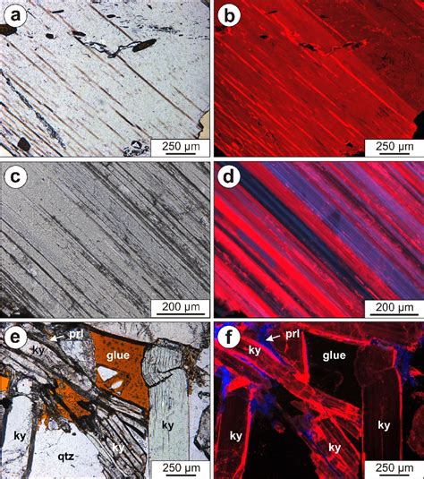 Thin Section Micrographs Of Kyanites A From Kola In Transmitted