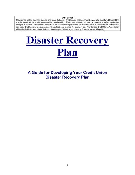 52 Effective Disaster Recovery Plan Templates Drp Template Lab