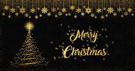 Loopable Animated Christmas Tree Background With Merry Christmas Text