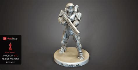 Halo Master Chief 3d Print Model Gambody Stl Files For