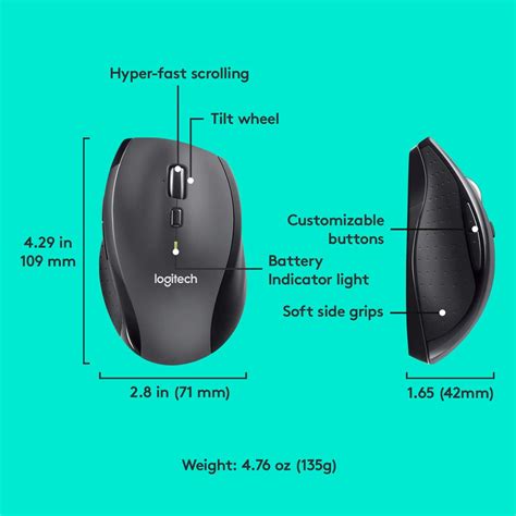 Logitech M705 Marathon Wireless Mouse 910 001949 купить в Баку