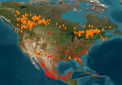 where are the wildfires in canada map shows areas with worst air quality trendradars