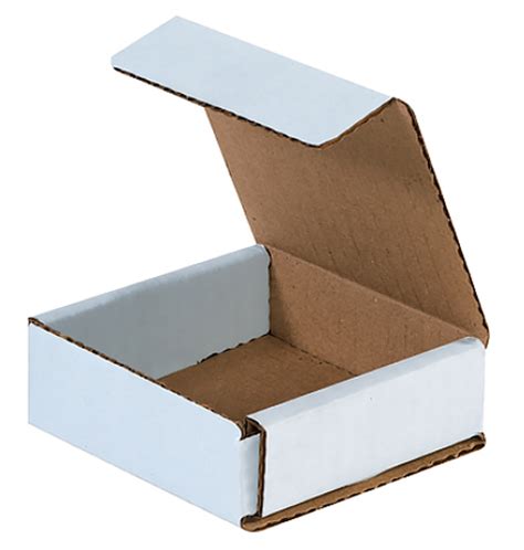 4x4x1 White Die Cut Mailers Shipping Boxes Mrboxonline