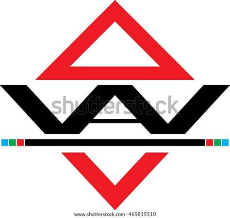 Monogram Logo Vav Stock Vector Royalty Free 465815510 Shutterstock