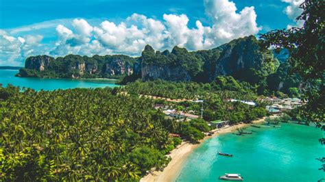 Tropical Paradise Koh Phi Phi Island Railay Beach Krabi