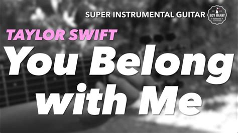 Taylor Swift You Belong With Me Instrumental Guitar Karaoke Cover With