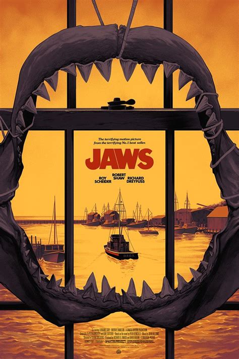 Jaws Variant Movie Poster Screen Print By Phantom City Creative X Mondo
