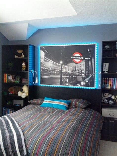 In the picture below, you can see how it looked in 2009 when i revealed the raingutter bookshelves with beadboard wallpaper and how it looks today. teen boy room- my awesome cousins room! | For the Home ...