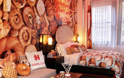 Inside The Bread And Breakfast Hotel Suite With An Edible Wall Of