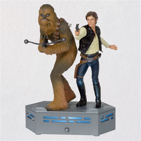 2022 Star Wars Han Solo And Chewbacca Hallmark Storyteller Ornaments At