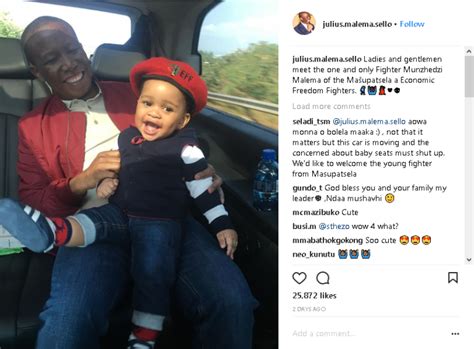 Julius Malema Finally Shares Photo Of His Second Child Okmzansi