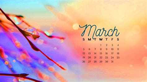 March Calendar 2023 Wallpaper Ixpap