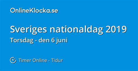 Sveriges nationaldag 2021 och sveriges nationaldag 2022. Sveriges nationaldag 2019 - Timer Online - Tidur ...