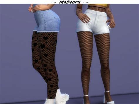 The Sims Resource Fishnet Designed Tights By Msbeary • Sims 4 Downloads