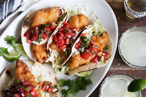 Beer Battered Baja Fish Tacos With Herb Yogurt Sauce — Cooking With